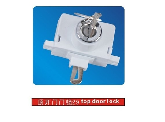 Top Metal plástico frigorífico / congelador Door Lock Hardware com duas chaves