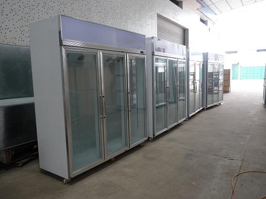 Congelador comercial ereto de aço inoxidável -25°C da exposição com luz vertical