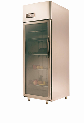 refrigeradores eficientes da energia 425L com compressores/uma porta de vidro