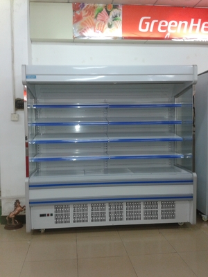 O refrigerador aberto de Multideck da bebida da energia, personaliza o refrigerador da exposição de Multideck