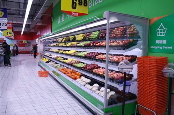 Refrigerador aberto da Multi-mesa do supermercado/Alcance-no refrigerador 2℃ da bebida - 10℃