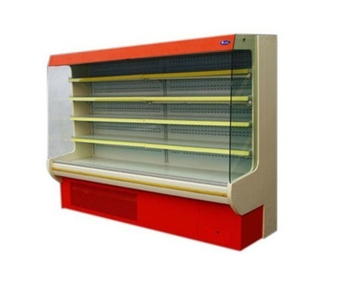 Mostra aberta branca/vermelha do supermercado do refrigerador de Multideck com auto função de Frost