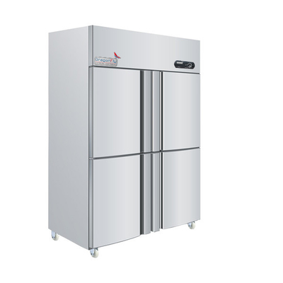 refrigerador de quatro portas da porta 350W francesa, refrigerador ereto e congelador