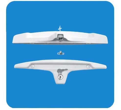 T-forma externa ABS Freezer porta manipular com bloqueio 85 315 312 mm