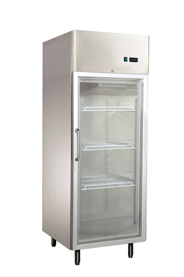 Refrigeradores de vidro eretos 550L da porta, refrigerador comercial da bebida da única porta