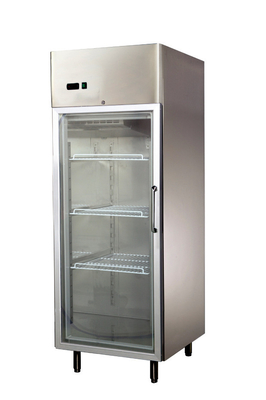 Congelador de refrigerador de vidro do estojo compacto da porta da eficiência elevada para a barra, 740x870x2050