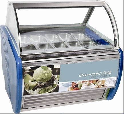 Congelador comercial -22°C/-18°C da exposição do gelado de R404a para a loja