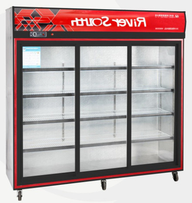 Congelador de refrigerador de vidro comercial 220V da porta 50Hz personalizado