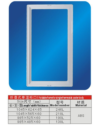 Freezer do refrigerador ABS peças quadro dobrável para Single - termostato refrigerador corpo