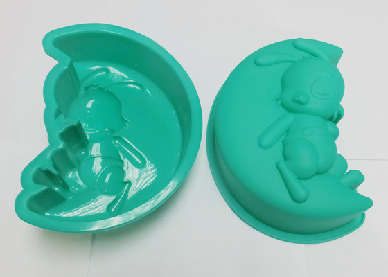 O bolo do silicone da novidade do forno/congelador da microonda molda, bandejas do cozimento do silicone