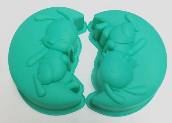 O bolo do silicone da novidade do forno/congelador da microonda molda, bandejas do cozimento do silicone