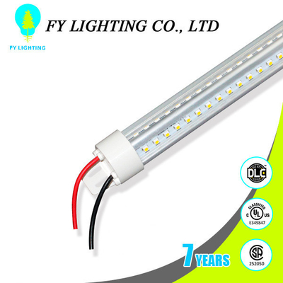 O tubo alto T8 da luz do refrigerador do diodo emissor de luz da forma do lúmen V com 110lm/w IP65 CRI80 DLC alistou