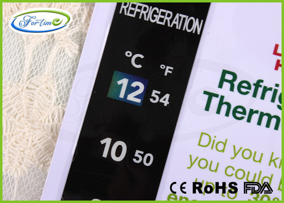 O LCD colore o cartão do termômetro do refrigerador do PVC da mudança para o presente 0 da promoção ~ precisão 12℃ alta