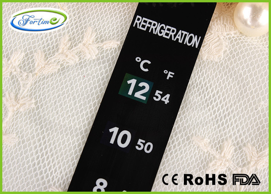 O LCD colore o cartão do termômetro do refrigerador do PVC da mudança para o presente 0 da promoção ~ precisão 12℃ alta