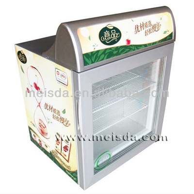 mini refrigerador do gelado 55L, congelador da exposição do gelado