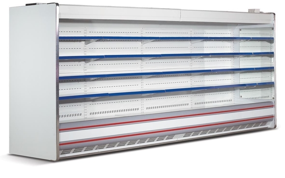 Armários de exposição refrigerados da parte dianteira do leite cara aberta 3m Multideck ajustável