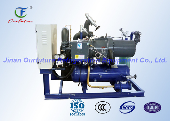 Unidade de condensação integral da unidade do compressor do parafuso do tipo de R404a Fusheng para o armazenamento frio