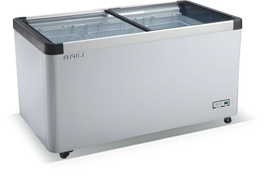 Congelador de refrigerador comercial da caixa de vidro superior da porta para o alimento congelado WD-330