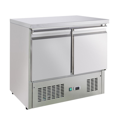 Refrigerar estático dobro da porta 200L sob o congelador contrário com fã, 900 x700x890