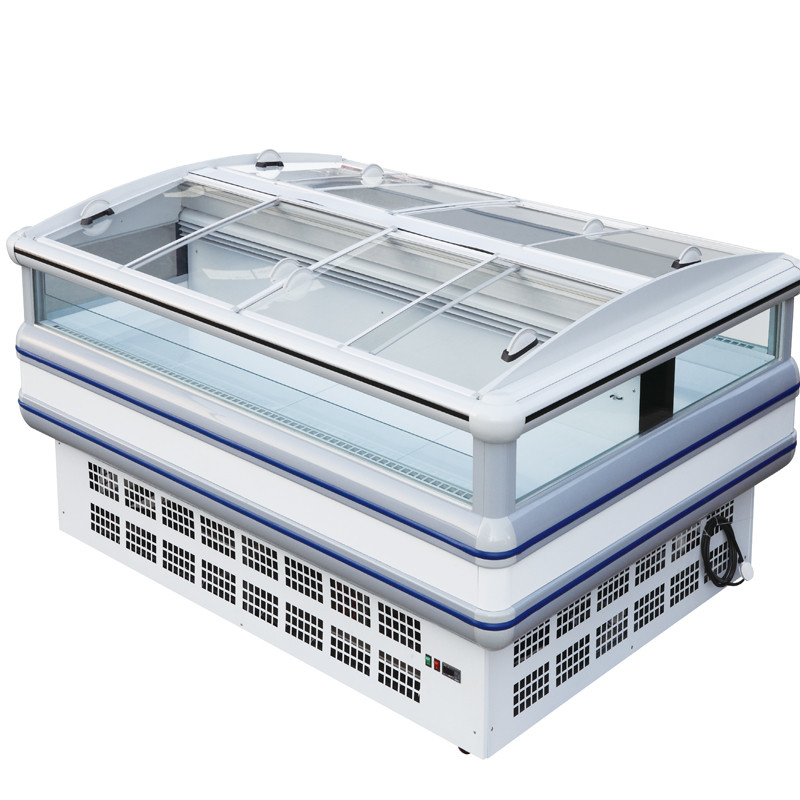 Congelador/refrigerador comerciais da exposição da porta deslizante do supermercado com CE/ROHS