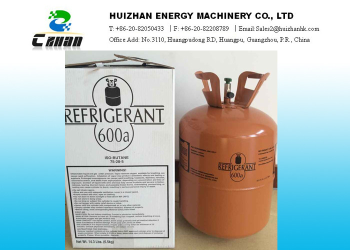 Substituição funcional natural dos líquidos refrigerantes R600a de Isobutene da pureza alta para R-12, R-22, R-134a