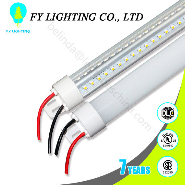 O tubo alto T8 da luz do refrigerador do diodo emissor de luz da forma do lúmen V com 110lm/w IP65 CRI80 DLC alistou